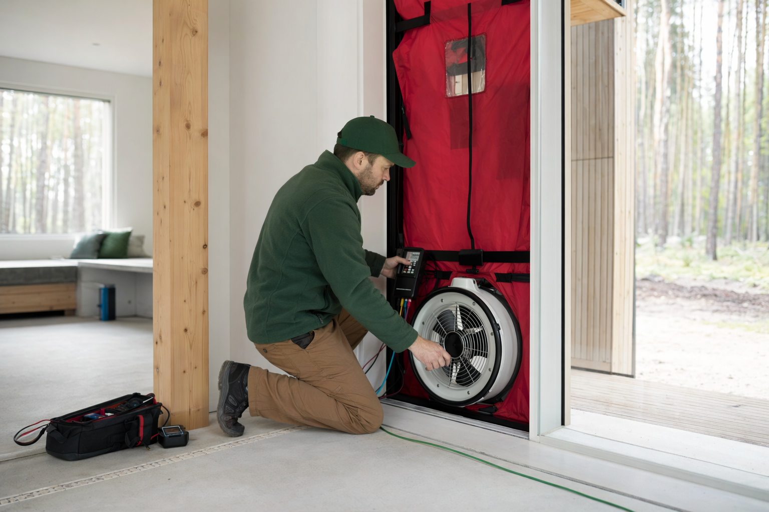 Ki sa yon Tès Blower-Door Ye?